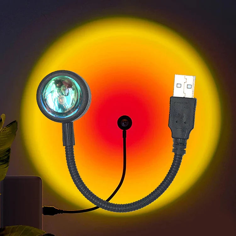 USB Sunset Rainbow Neon Night Light