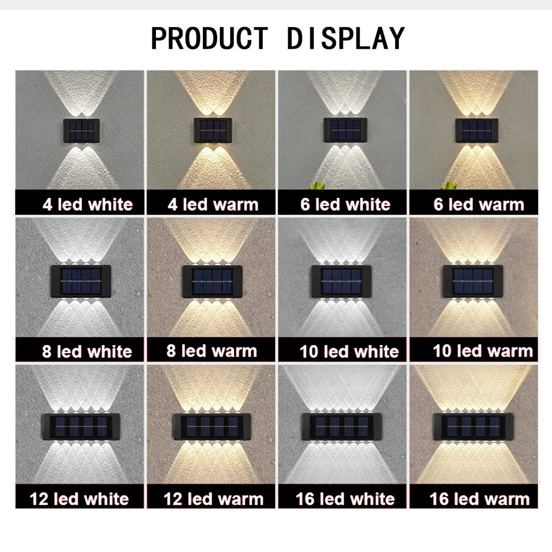 Solar Waterproof Outdoor Wall Lamp