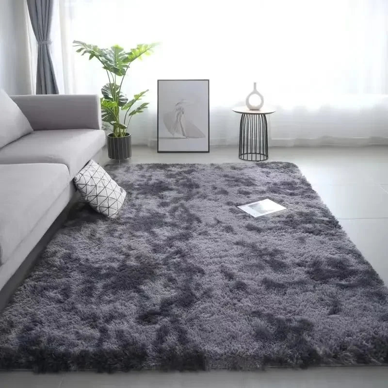 Gradient Silk Wool Bedside Rug