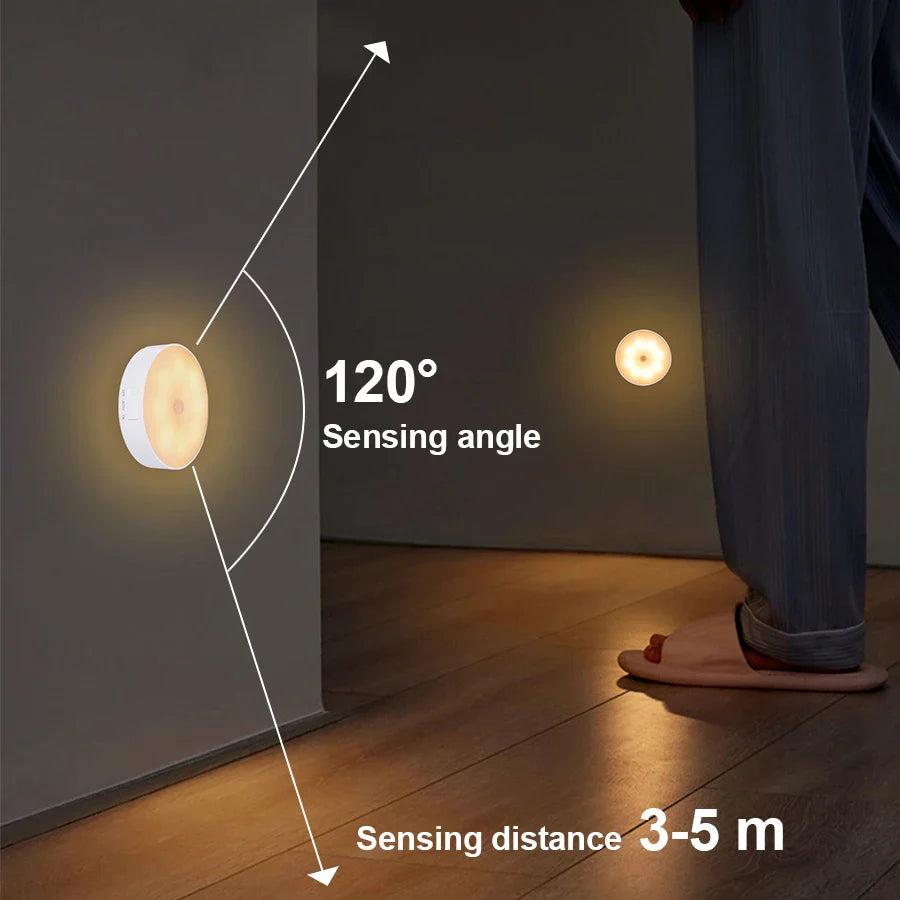 Motion Sensor LED Night Light Lamp