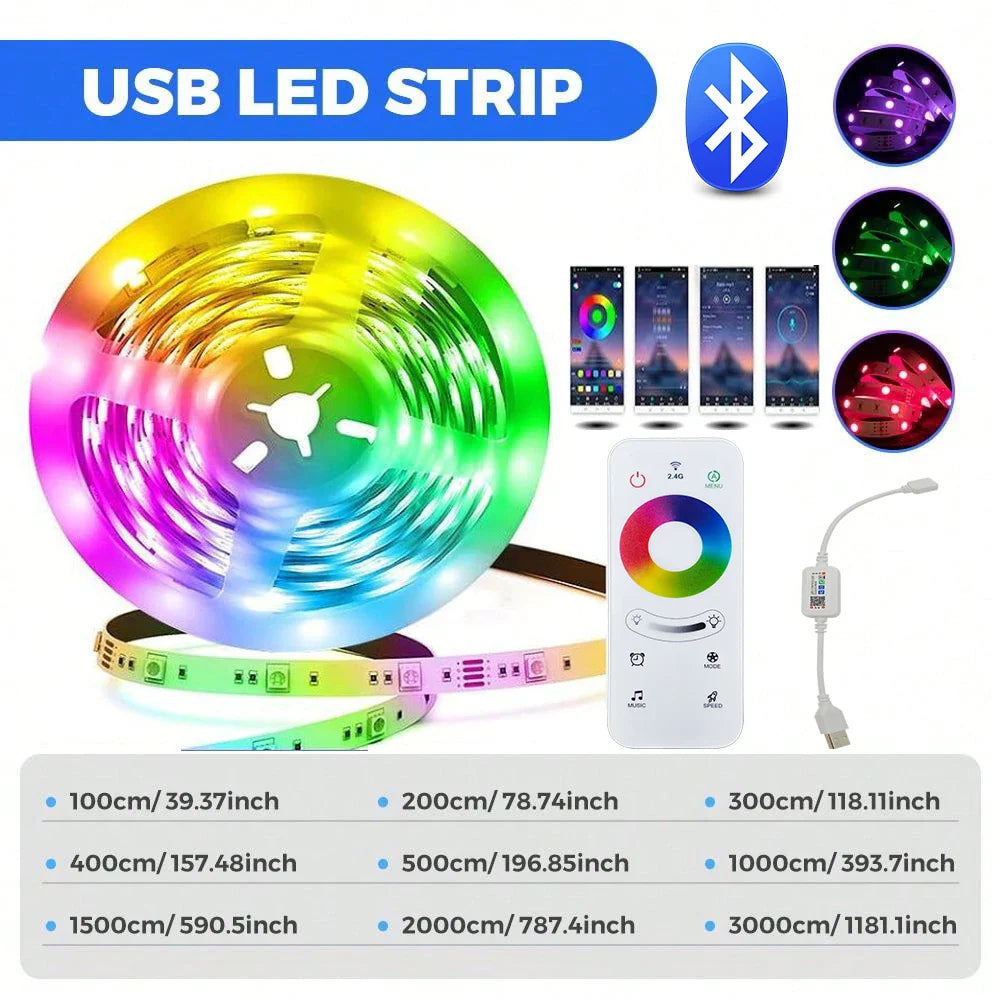 USB LED RGB Strip Lights