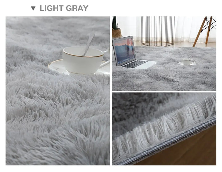 Gray Plush Carpet