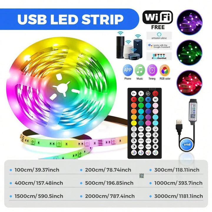 USB LED RGB Strip Lights