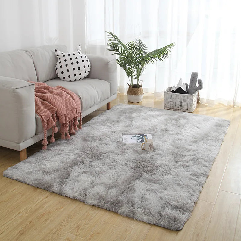 Gray Plush Carpet