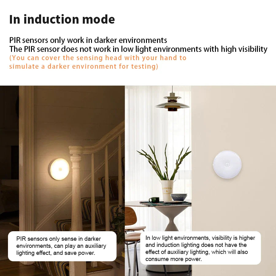 Motion Sensor LED Night Light Lamp