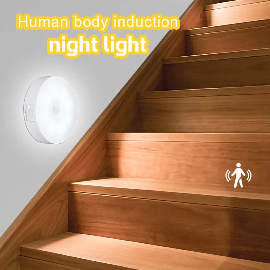 Motion Sensor LED Night Light Lamp