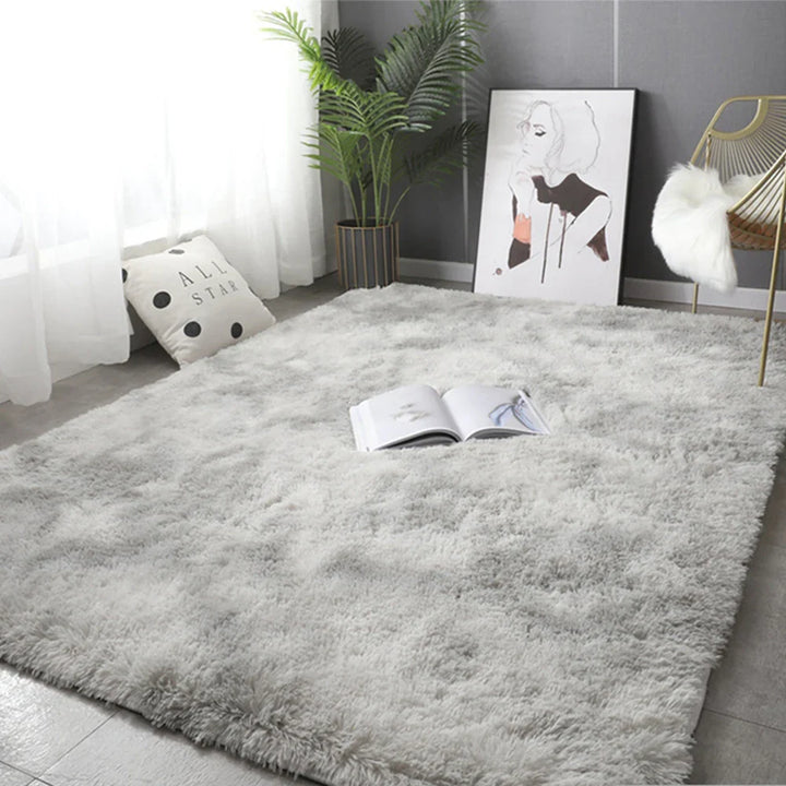 Gray Plush Carpet