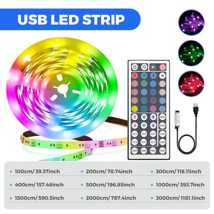 USB LED RGB Strip Lights