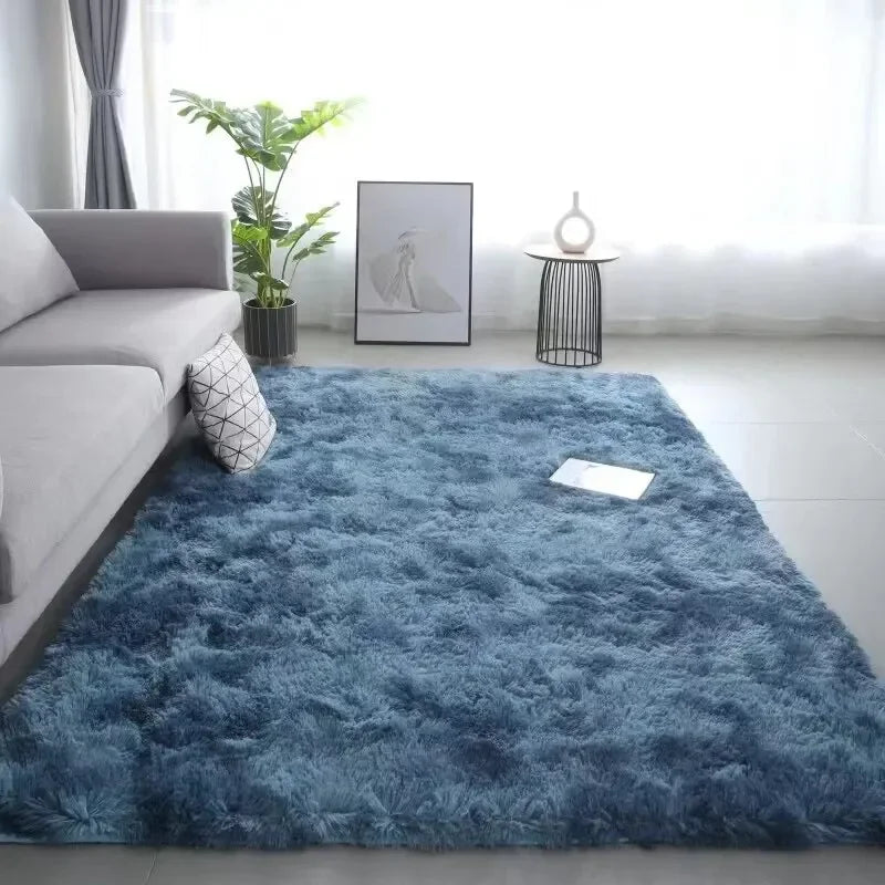 Gradient Silk Wool Bedside Rug