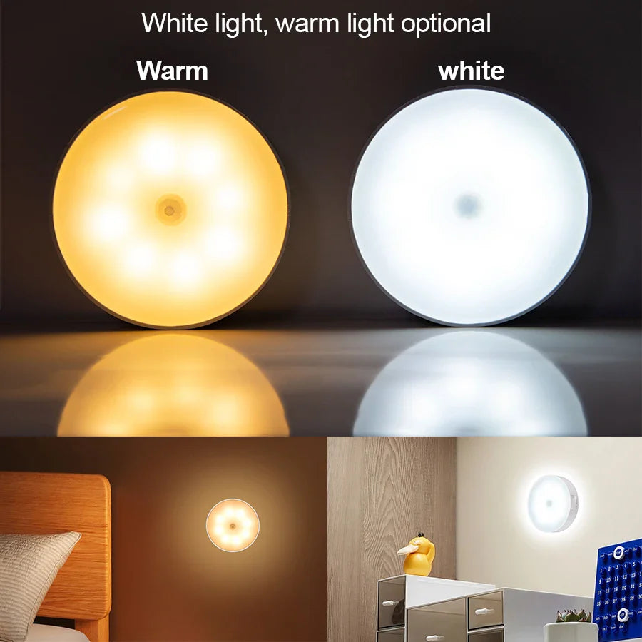 Motion Sensor LED Night Light Lamp