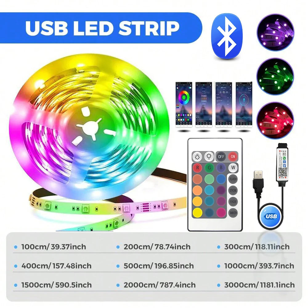 USB LED RGB Strip Lights