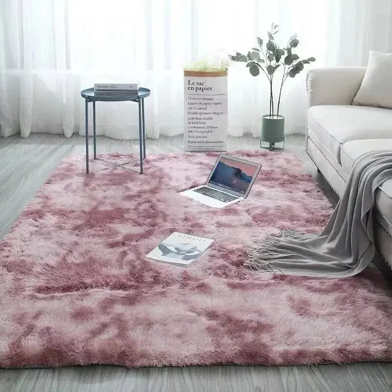 Gradient Silk Wool Bedside Rug