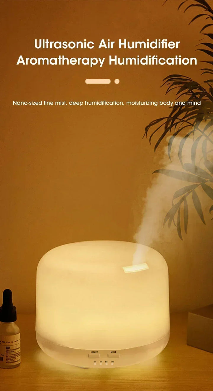 USB Wood Grain 500ML Mini Humidifier