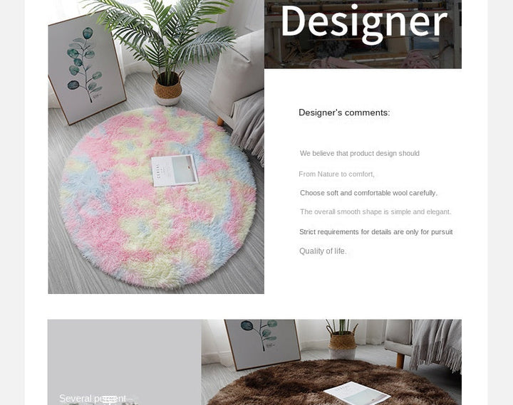 Super Soft Plush Round Rug Mat