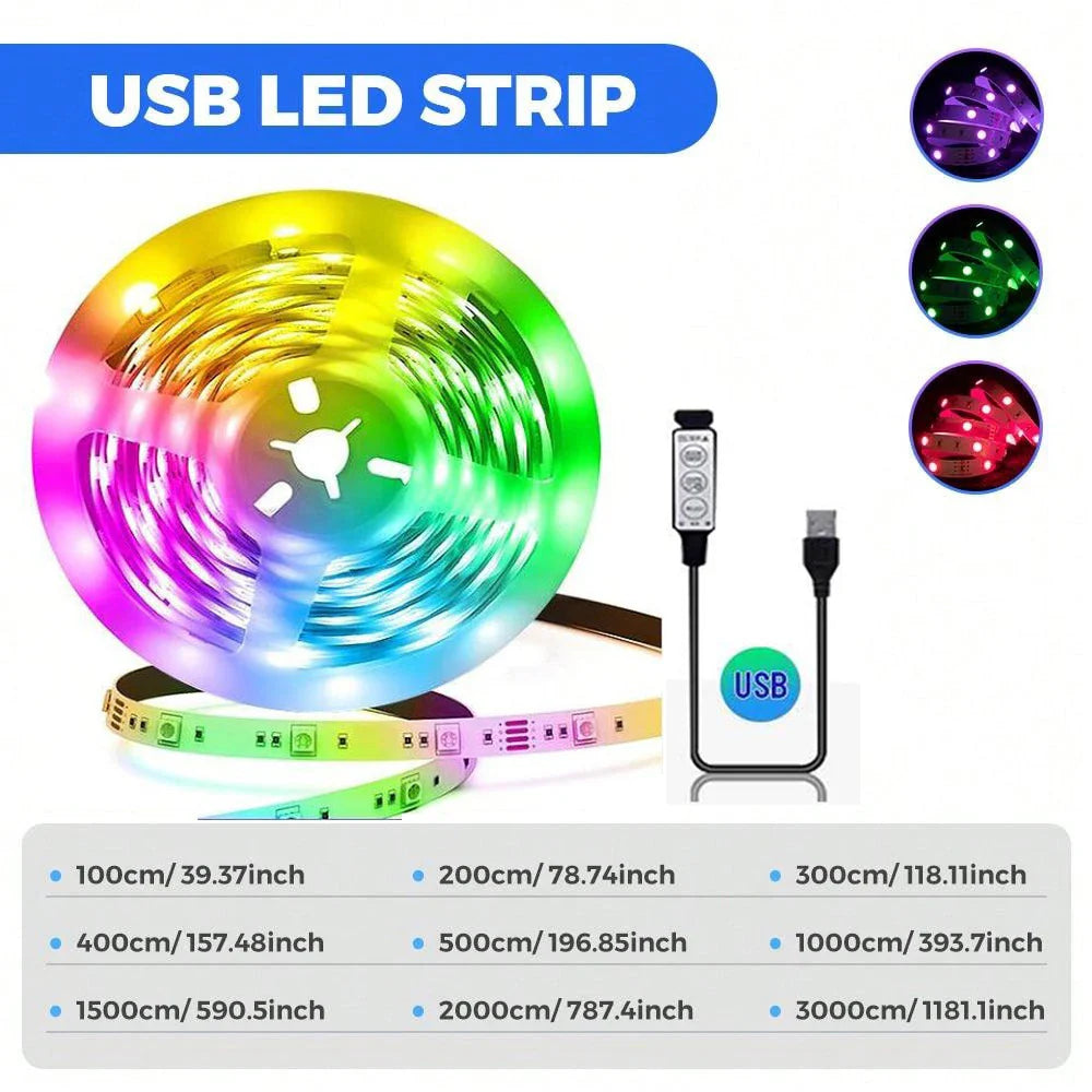 USB LED RGB Strip Lights