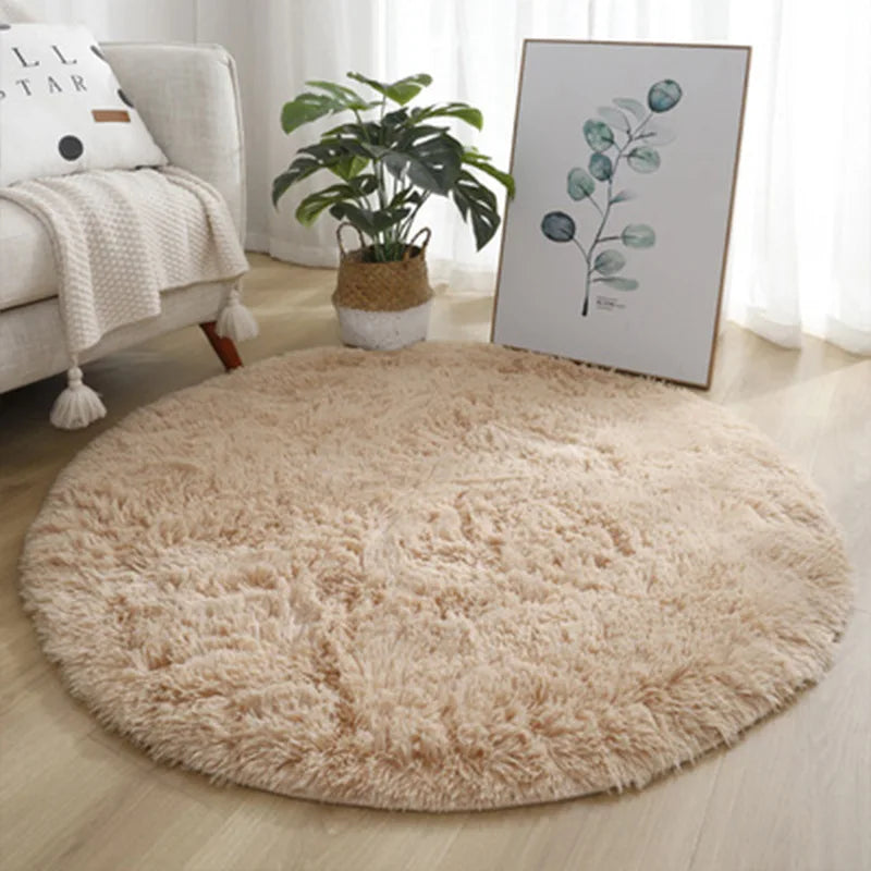 Super Soft Plush Round Rug Mat