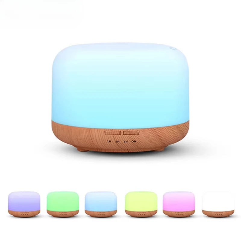 USB Wood Grain 500ML Mini Humidifier