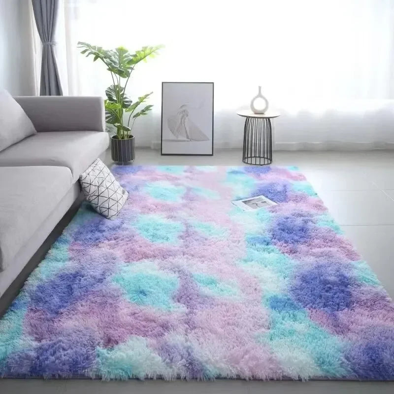 Gradient Silk Wool Bedside Rug