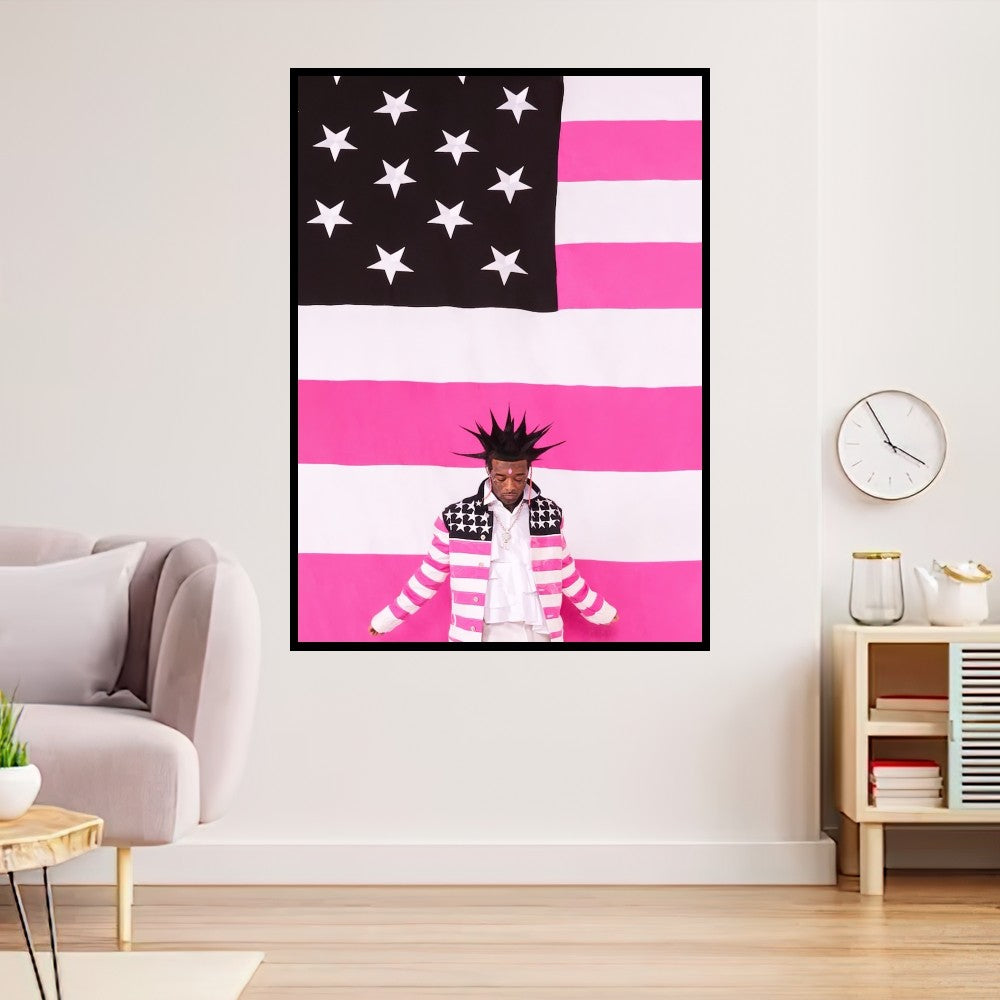 Rapper Lil Uzi Vert Wall Painting