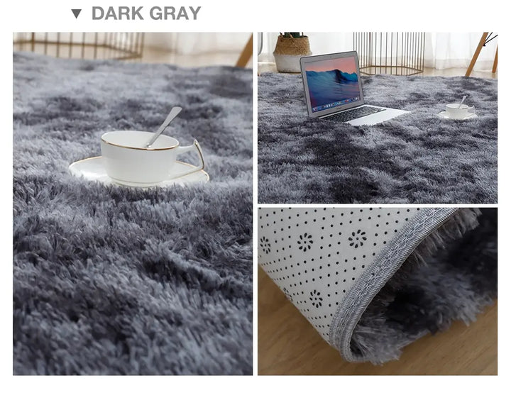 Gray Plush Carpet