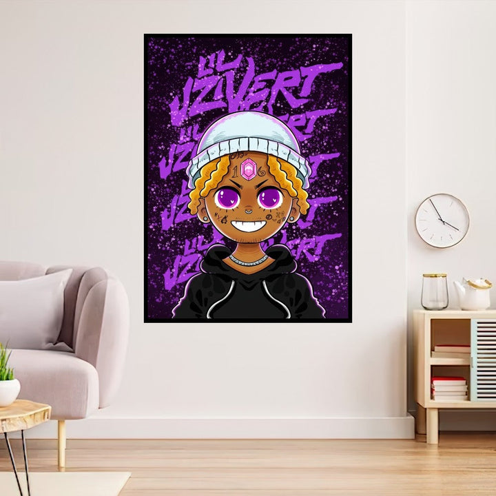 Rapper Lil Uzi Vert Wall Painting