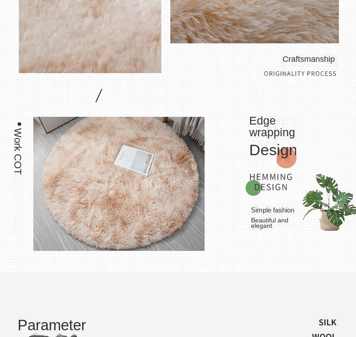 Super Soft Plush Round Rug Mat